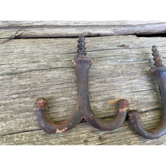 Antique lot 5 Old Wall hooks, plant hooks, ceiling hooks - Picture 13 of 14